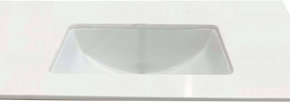 Altair Design Aegean 20" Rounded Rectangle White Finish Ceramic Undermount Sink