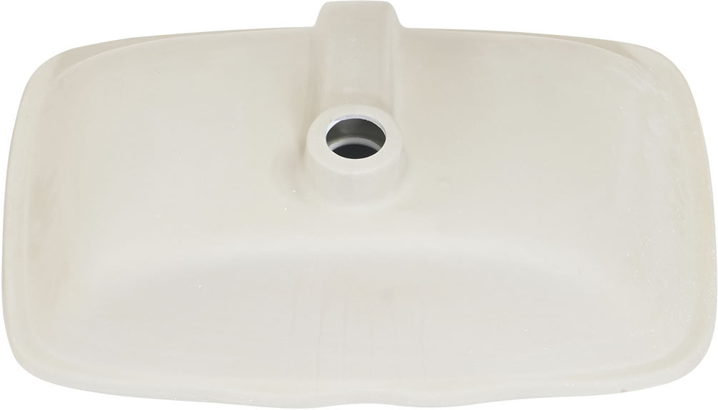 Altair Design Aegean 20" Rounded Rectangle White Finish Ceramic Undermount Sink
