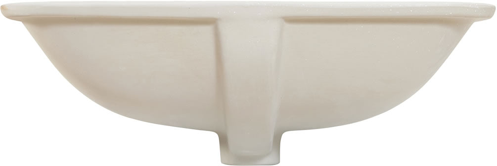 Altair Design Aegean 20" Rounded Rectangle White Finish Ceramic Undermount Sink