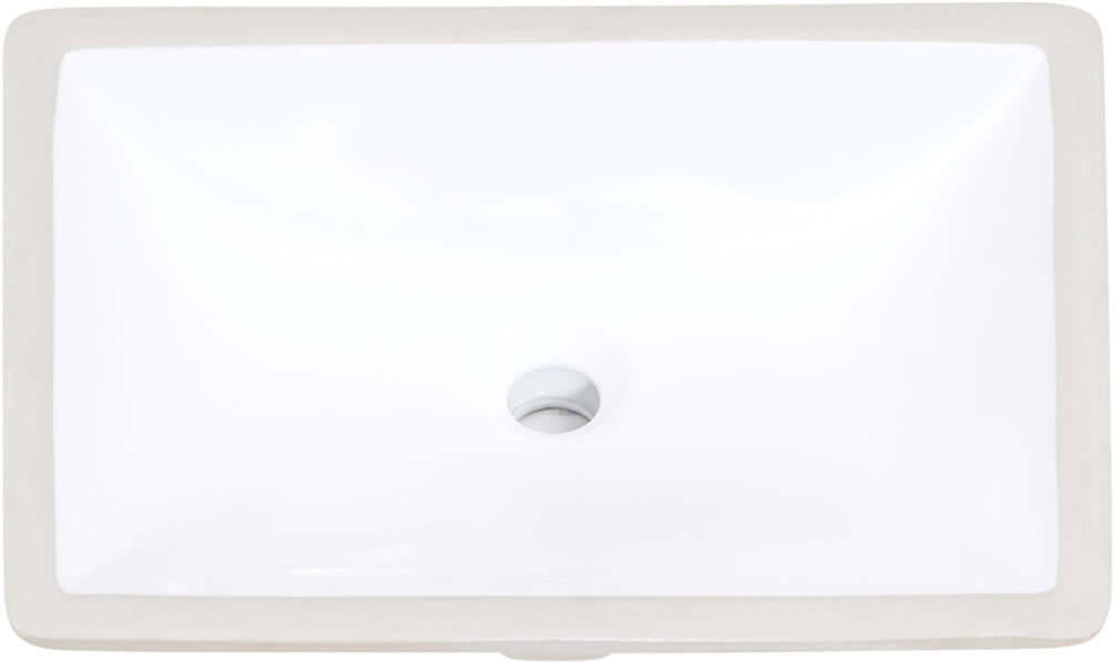 Altair Design Pireas 20" Retegular White Finish Ceramic Undermount Sink