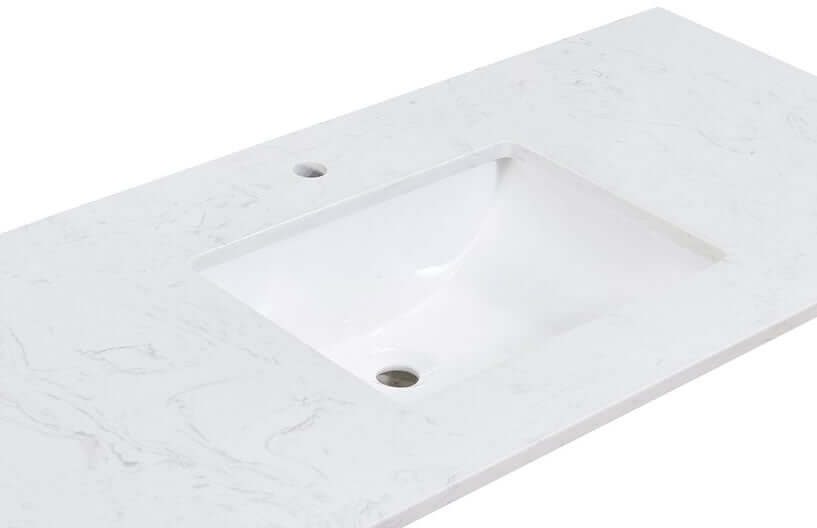 Altair Design Pireas 20" Retegular White Finish Ceramic Undermount Sink