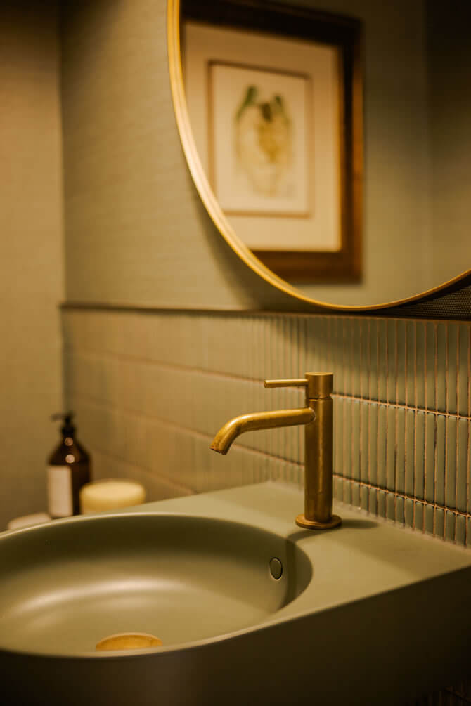 Konkretus Custom Made UBUD 09 Concrete Round-Basin Wall-Mount Bathroom Sink, 13 Colors