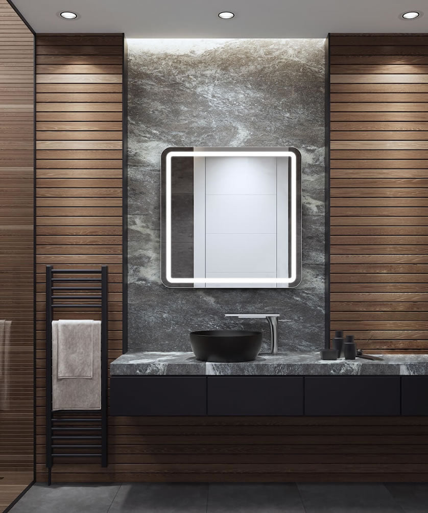 Aria LED Backlit Bathroom Mirror – 4 Sizes Available - Electric Mirror