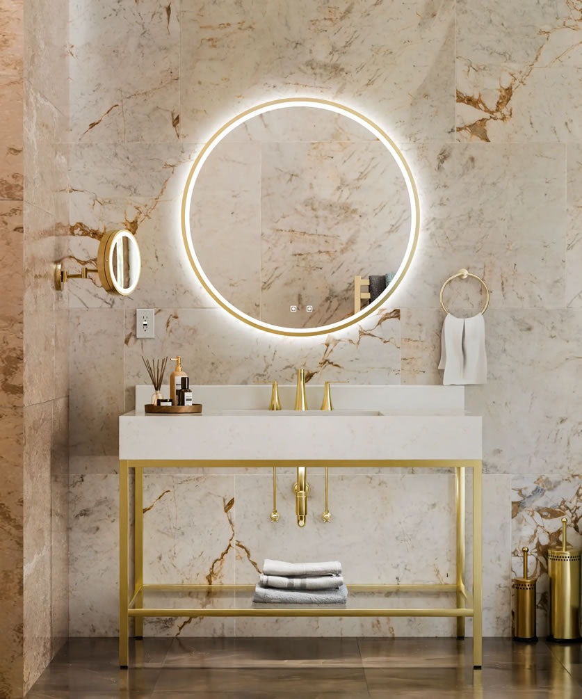 Brilliance LED Backlit Mirror – Available in 3 Sizes - Electric Mirror - Perfect Makeup Mirrors