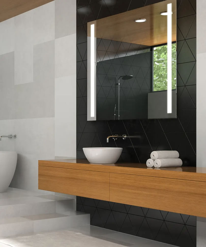 Fusion LED Bathroom Mirror – 5 Sizes - Electric Mirror - Perfect Makeup Mirrors