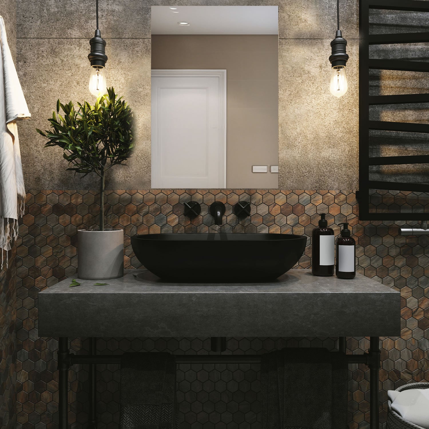 Aquadom Royale 24" x 30" High Medicine Cabinet - Application