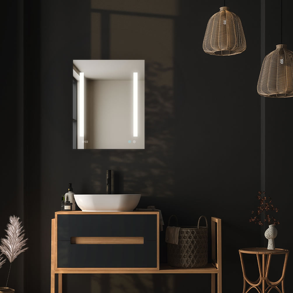 SIGNATURE Royale 24” LED Medicine Cabinet w/ Adjustable LED Color 30”/36”/40” High - Aquadom - Perfect Makeup Mirrors