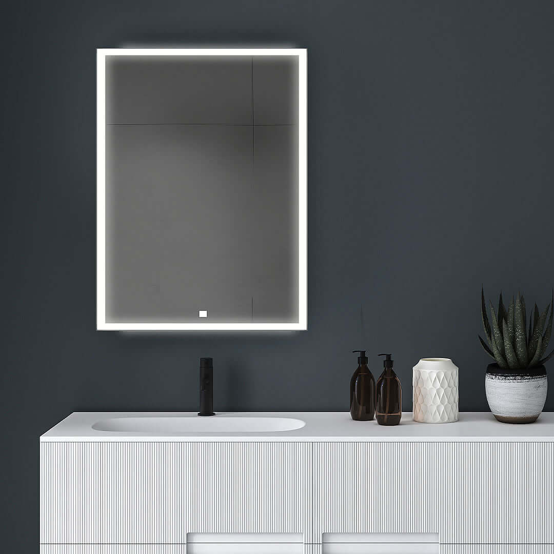 EDGE Royale LED Medicine Cabinet w/ 3x Makeup Mirror 20”/24” x 32” - Aquadom - Perfect Makeup Mirrors