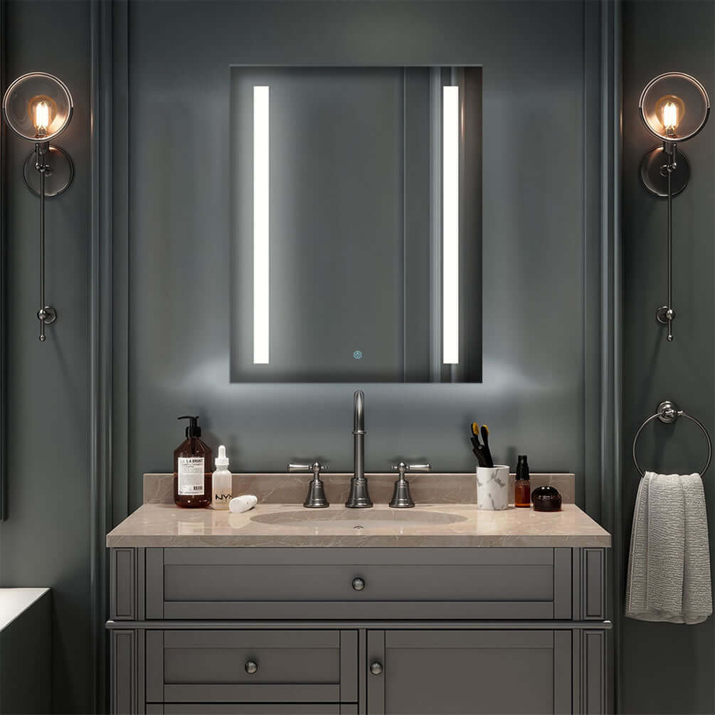 6,500k (daylight) LED lighting - best for makeup application is featured in the Aquadom Basic series medicine cabinets.