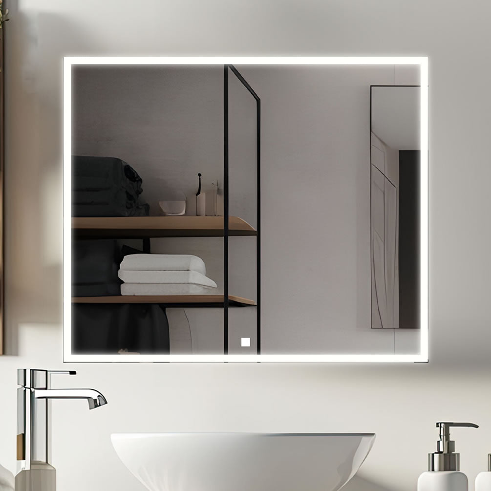 36" x 32" High Aquadom Edge LED Bathroom Mirror