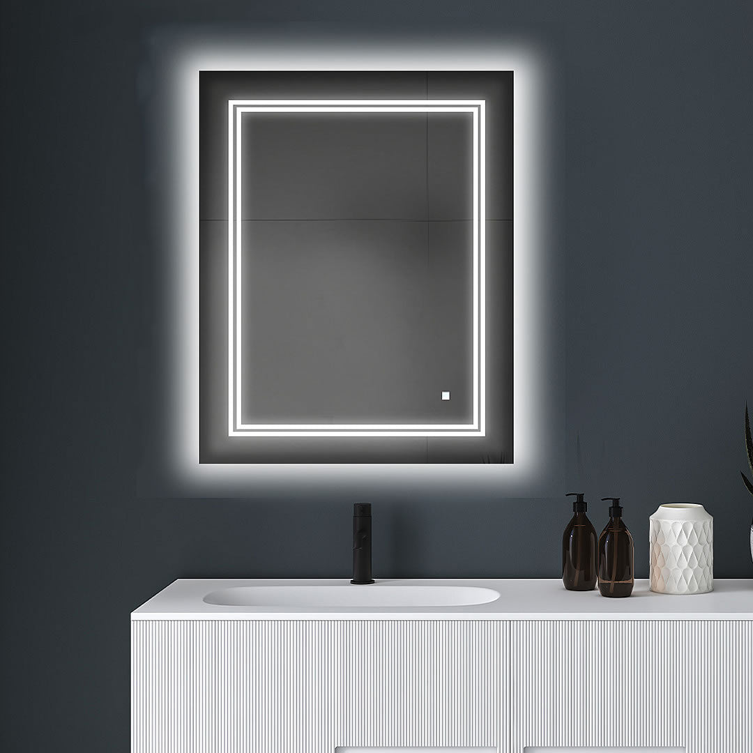 Aquadom SOHO Heated LED Bathroom Vanity Mirror - 9 Sizes to 48" Wide