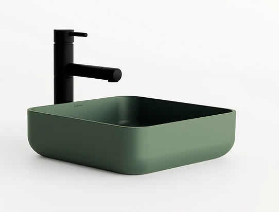 FLADD 03 Square Concrete Sink – 15 Colors - Konkretus - Perfect Makeup Mirrors