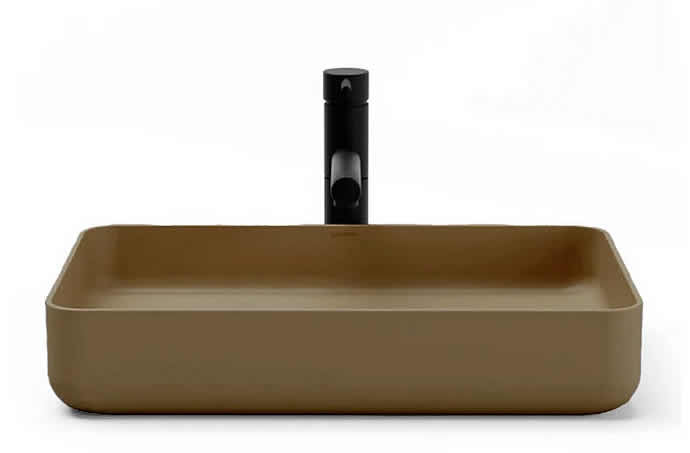 FLADD 05 Rectangular Concrete Sink – 15 Colors - Konkretus - Perfect Makeup Mirrors