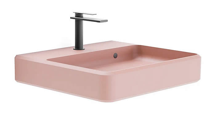 UBUD 08 Wall-Mounted Concrete Sink – 15 Colors - Konkretus - Perfect Makeup Mirrors