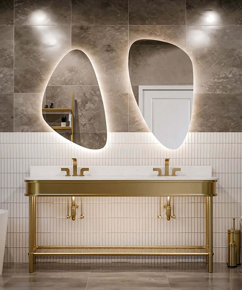 Sorelle LED Backlit Bathroom Vanity Mirrors – Matched Pair - by Electric Mirror