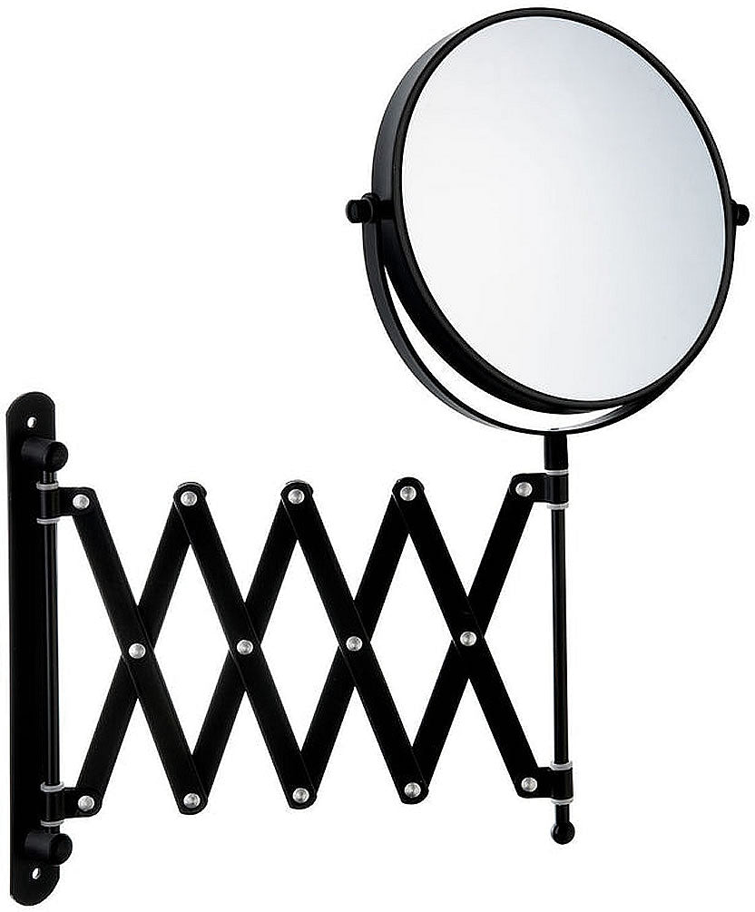 Pantograph Extension Makeup Mirror - 7x/1x Reversible, in Polished Chrome or Matte Black