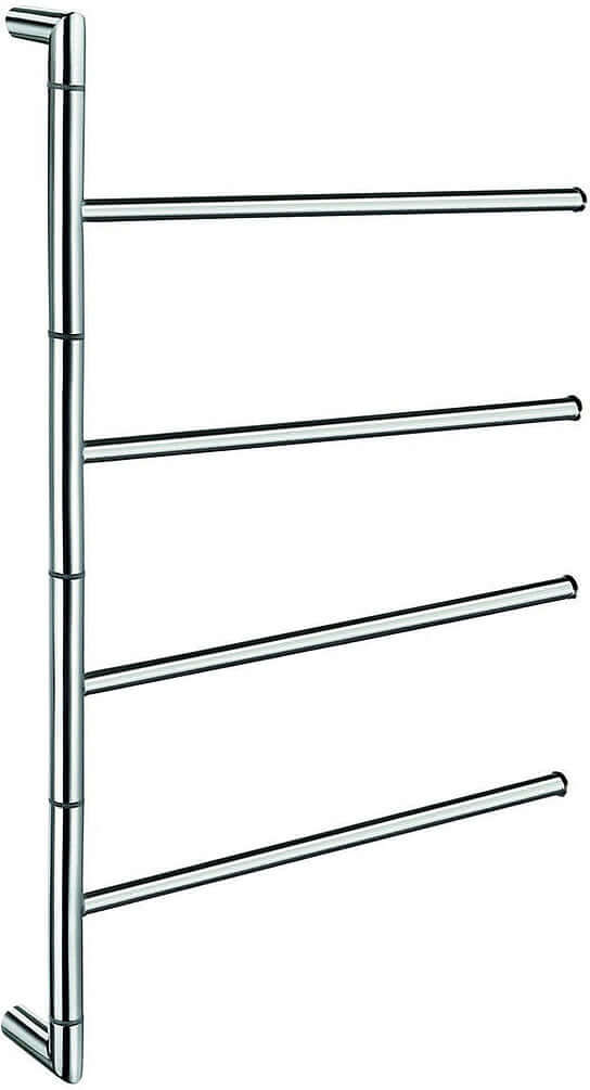 4-Swivel Bar Wall-Mounted Towel Bar - Stainless Steel or Matte Black - SMEDBO - Perfect Makeup Mirrors