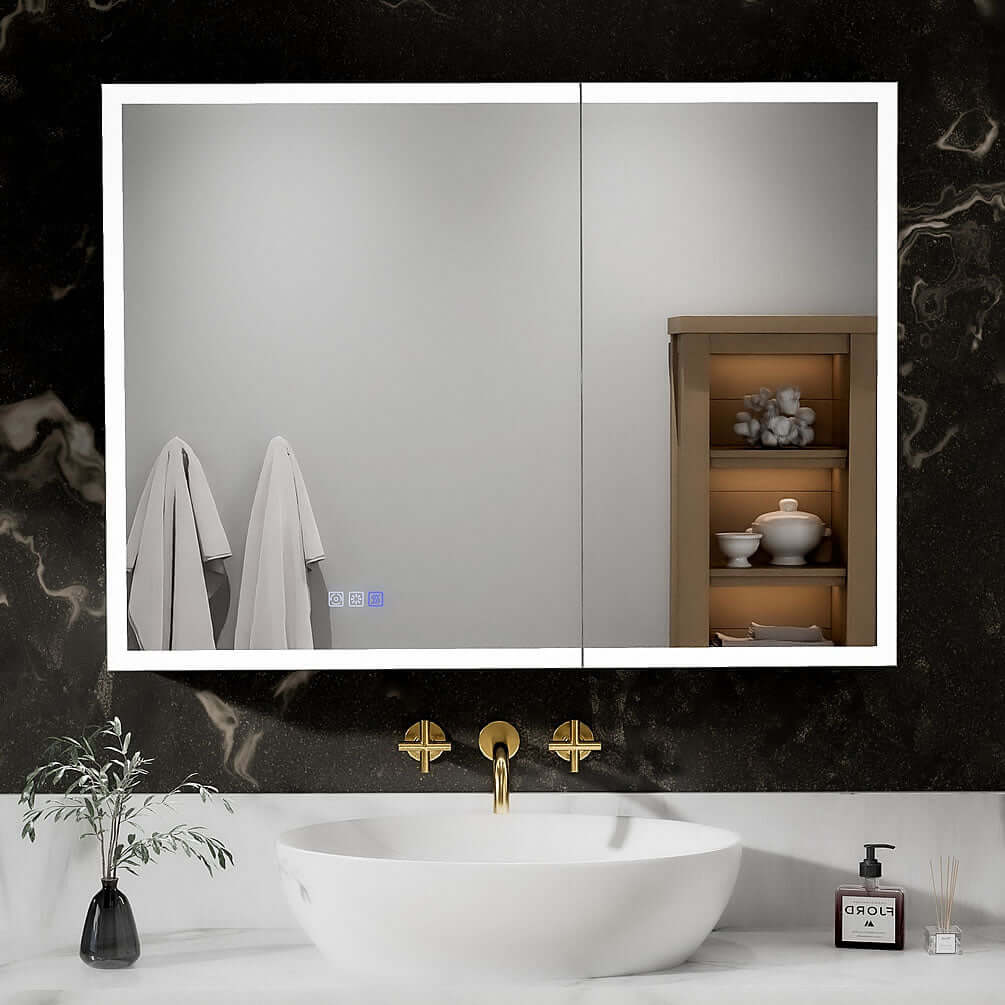40" Reluma LED Medicine Cabinet 30", or 32" High, Recessed or Surface Mount – Mirror Luxe