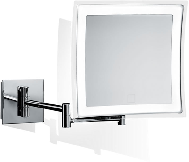 BS 85 TOUCH Hardwired 5x LED Makeup Mirror with Lights - in Polished Chrome by Decor Walther