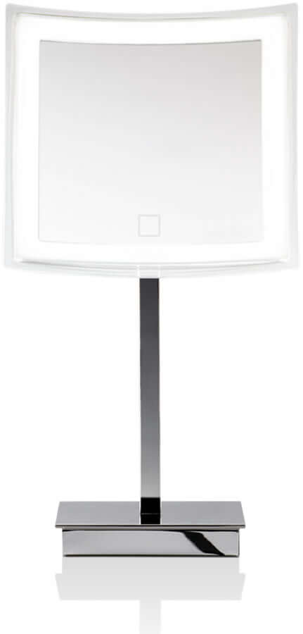 BS 83 TOUCH Battery Operated 5x Free-Standing LED Makeup Mirror with Lights, Chrome by Decor Walther