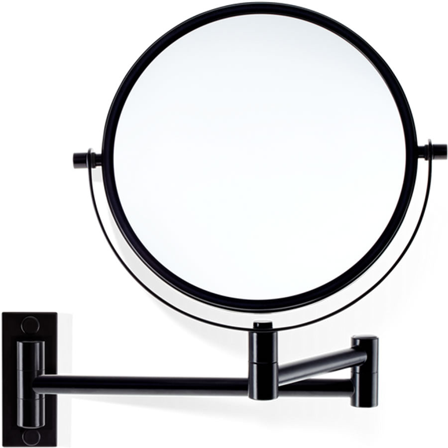 SPT 33 Matte Black by Decor Walther. Extends out to 12.3" and the mirror is 5x/1x reversible.