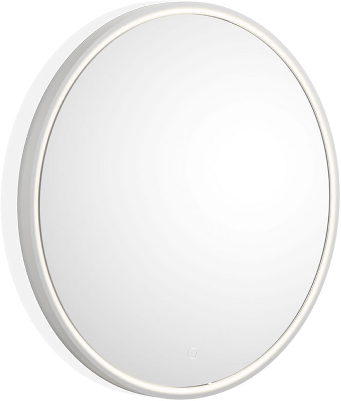 Decor Walther STONE mirror - 27.5" diameter in Matte White