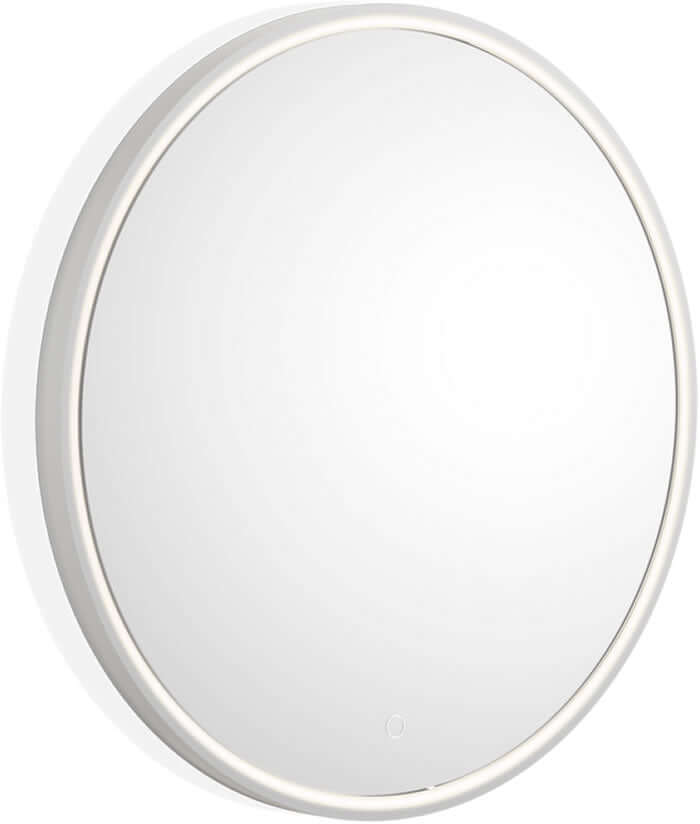 Decor Walther STONE mirror - 27.5" diameter in Matte White