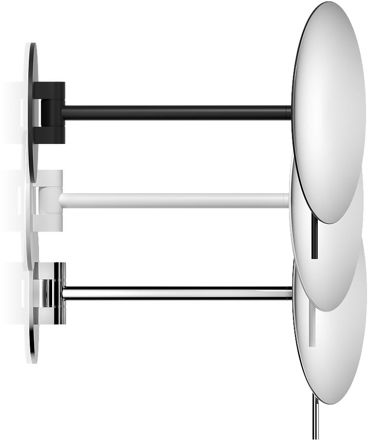 SPT 72 5x Makeup Mirror - 7.9" diameter "rimless" mirror area gives you a clean, professional look.