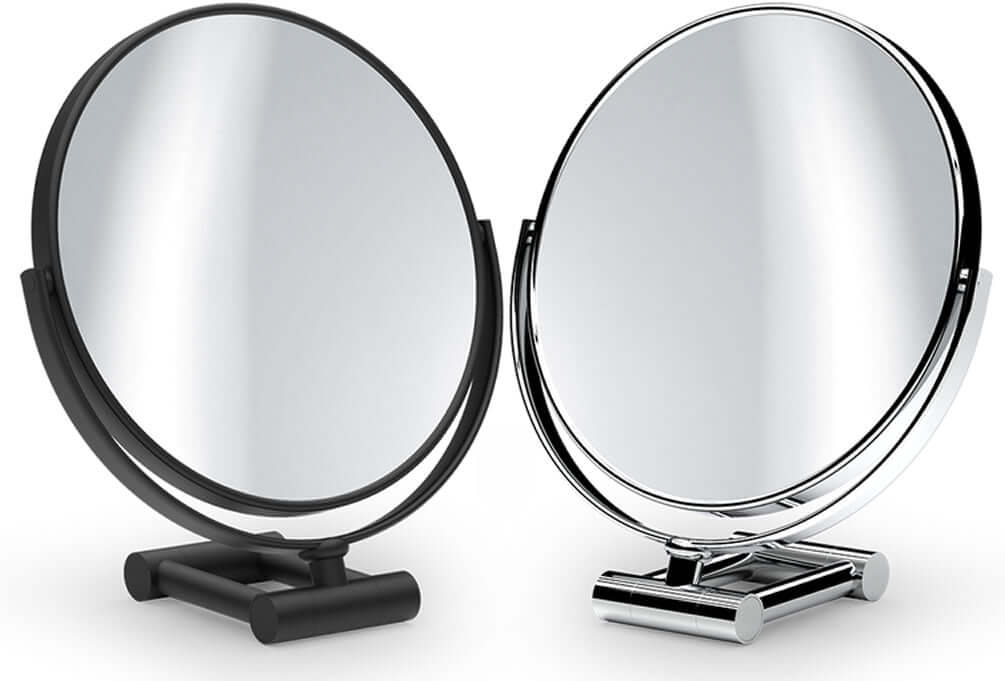SPT 50 by Decor Walther. Select 5x, 7x, or 10x - all reverse to 1x. Matte Black or Polished Chrome