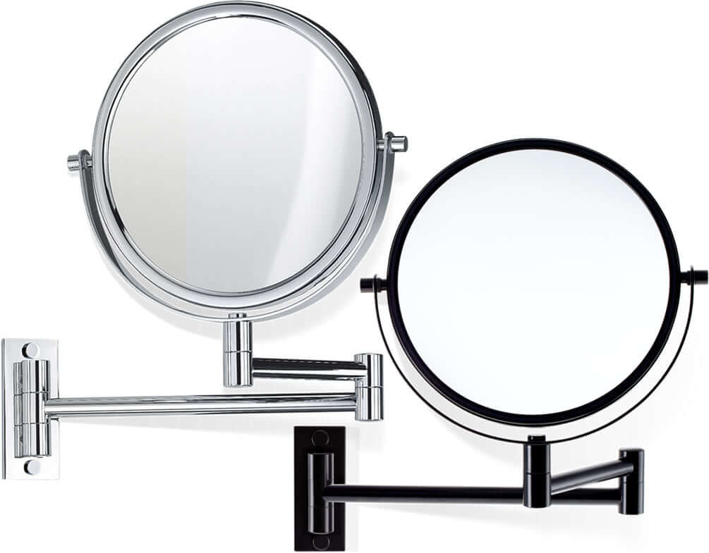 Decor Walther SPT 33 in Matte Black or Polished Chrome. Small mounting plate fits small wall-spaces.