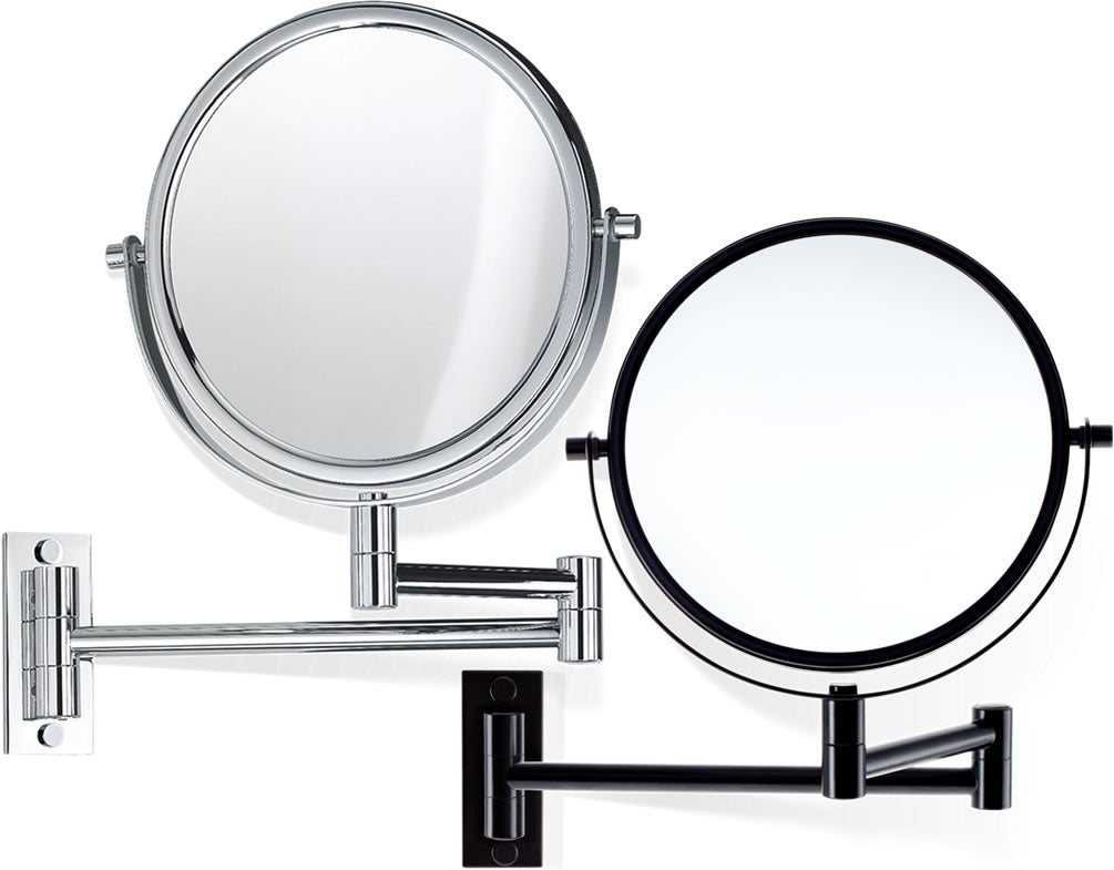 Decor Walther SPT 33 in Matte Black or Polished Chrome. Small mounting plate fits small wall-spaces.