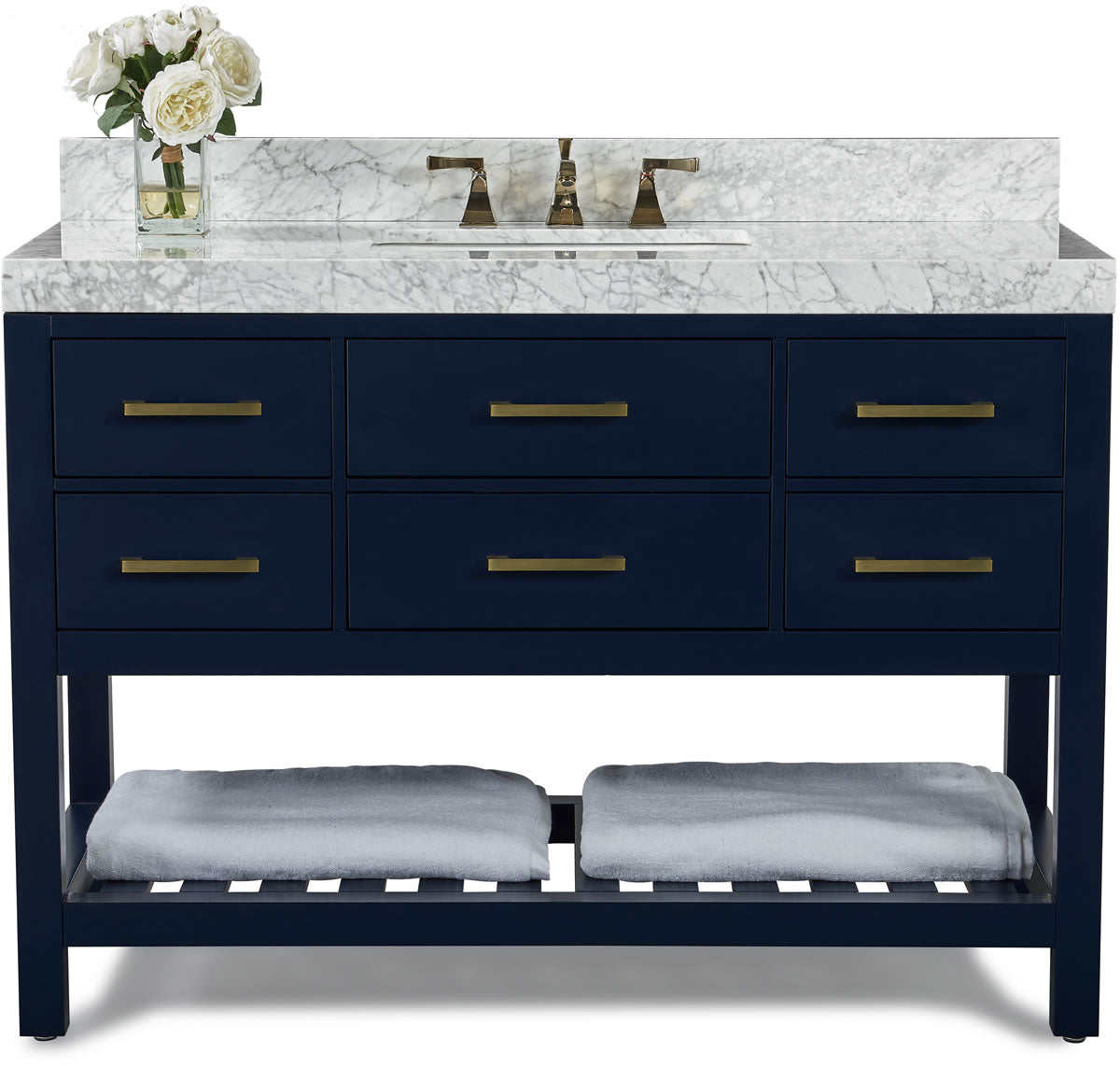 Elizabeth 48" Solid Wood Vanity - 4 Designer Finishes & Italian Carrara Marble - by Ancerre Designs $1759.00 Perfect Makeup Mirrors
