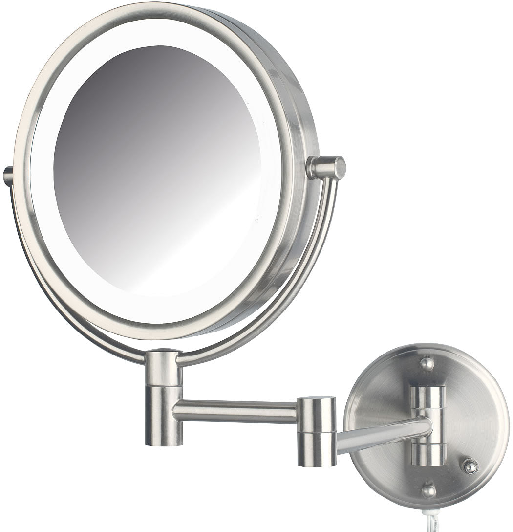 8X/1X LED Reversible Hardwired Makeup Mirror - Jerdon Style