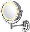 Jerdon 5x/1x Reversible Hardwired Makeup Mirror- 4 Finishes
