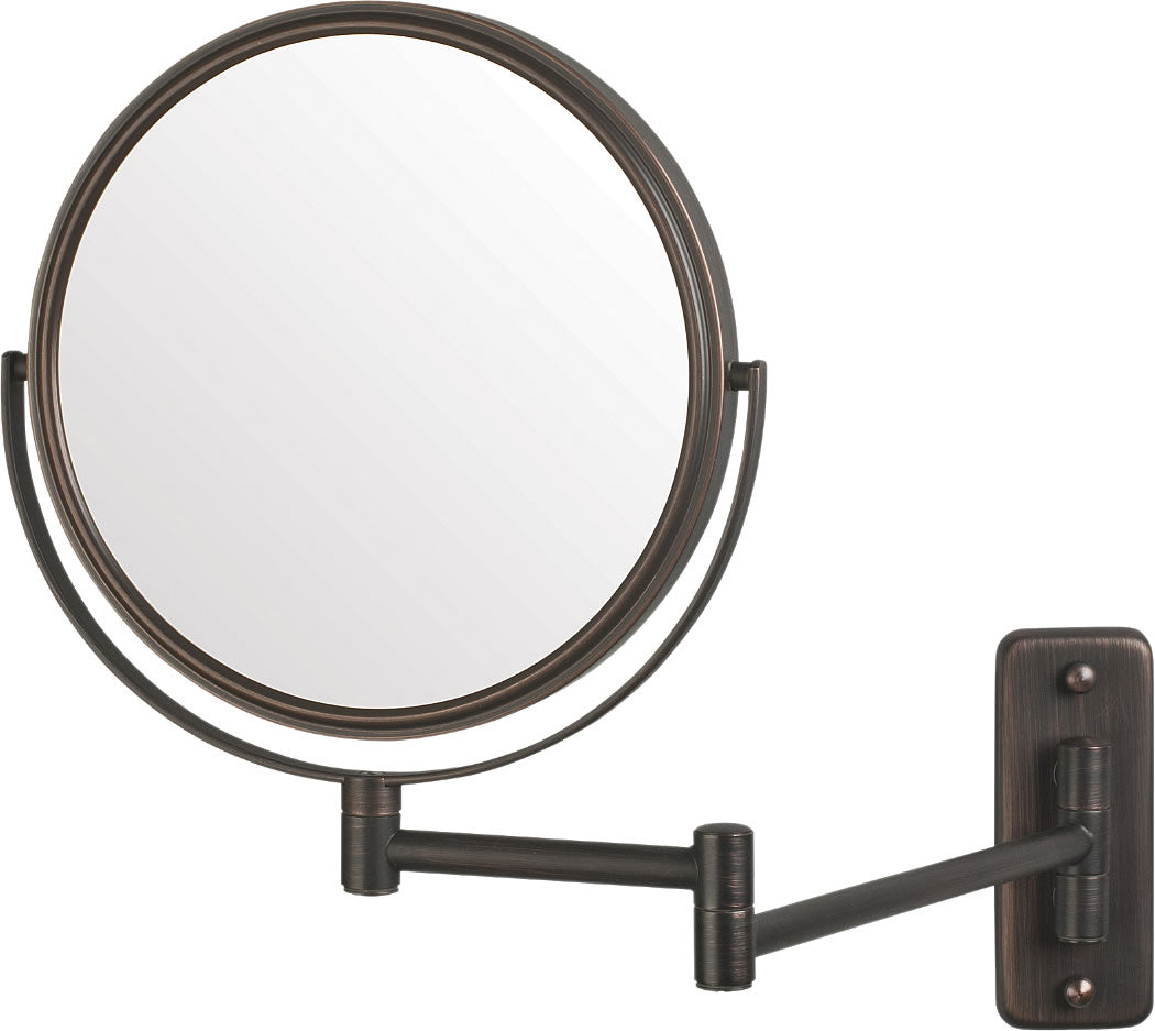 Reversible 5X/1X Wall-Mount Mirror – 2 Finishes - Jerdon Style - Perfect Makeup Mirrors