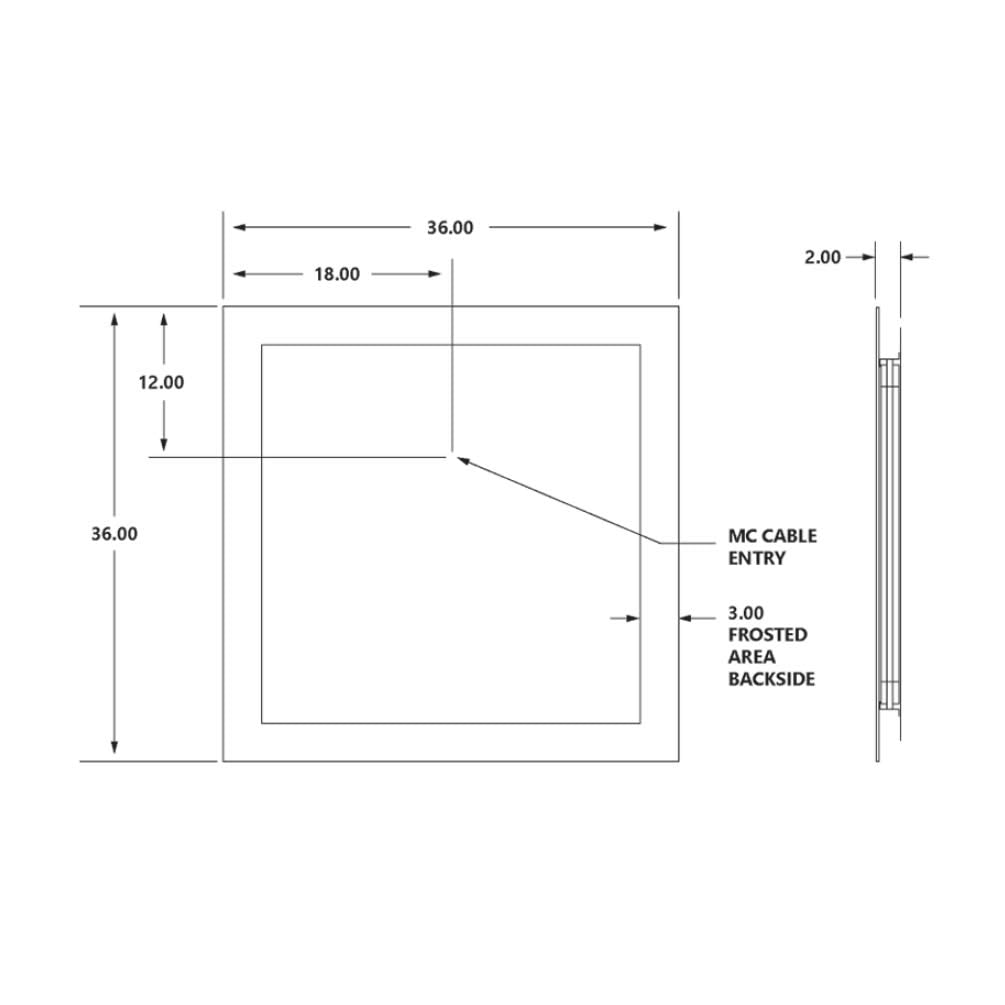 Cordova Celestino LED Bathroom Mirror Wiith Natural Surround Lighting