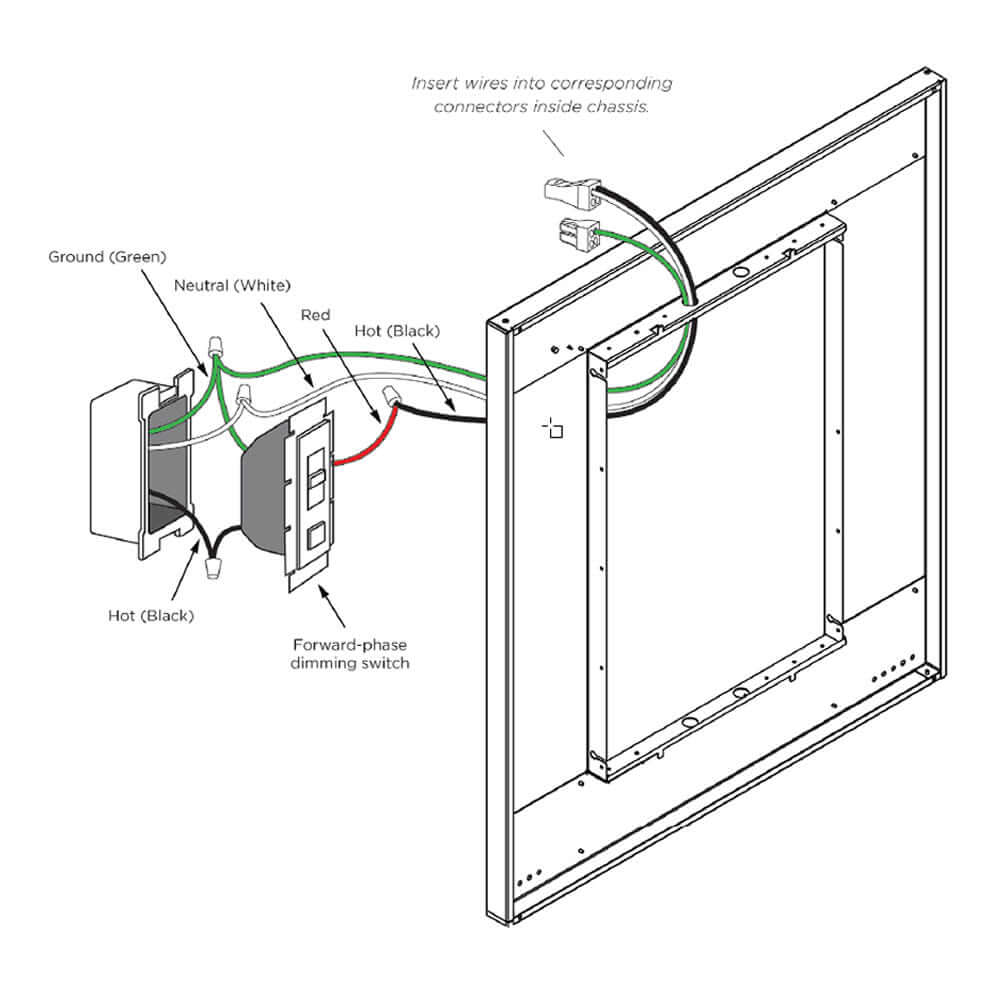 Cordova Charisma Natural-Light Bathroom LED Mirror with 1-inch Frosted Vertical Bands - 3 Sizes