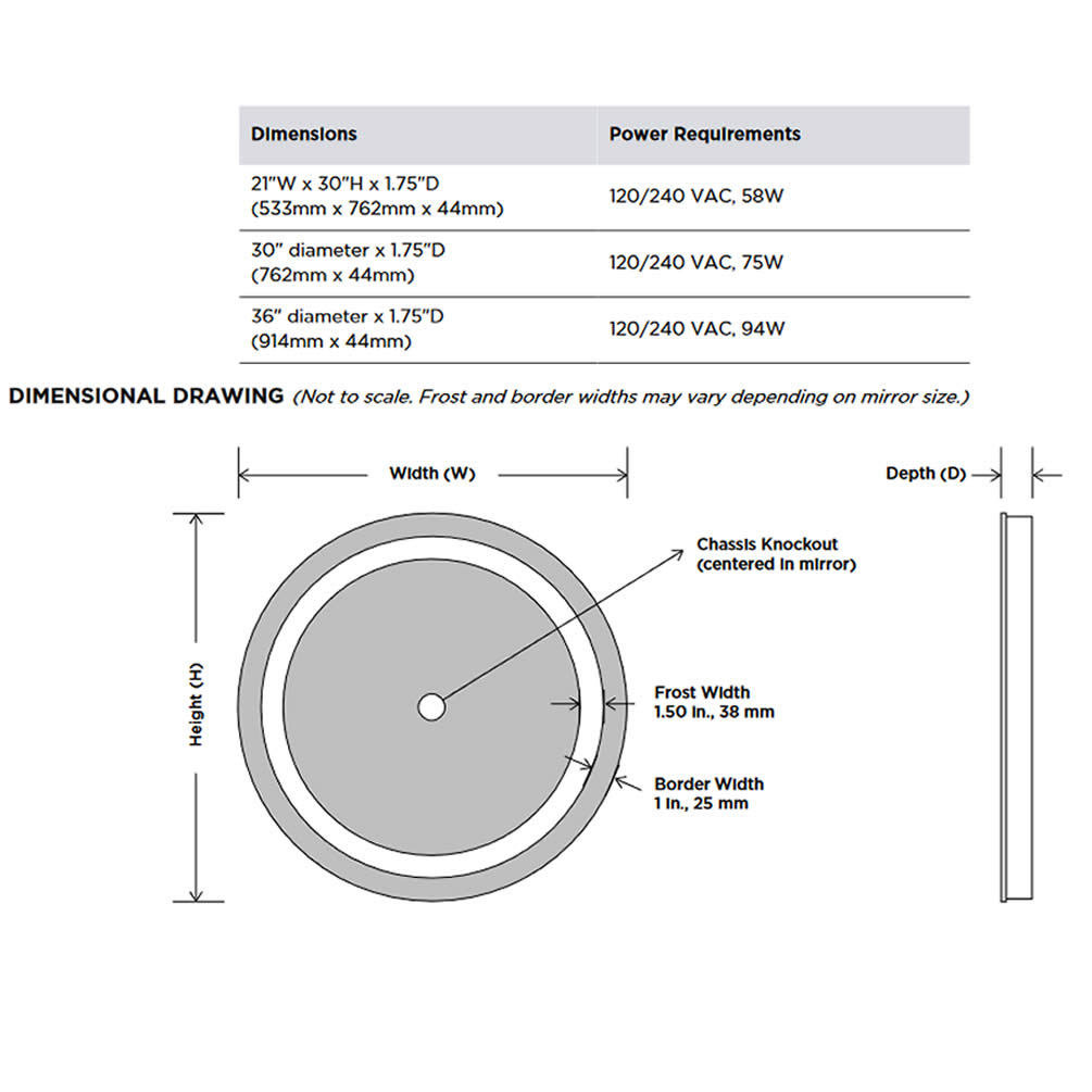 Electric Mirror Eternity + AVA LED Mirror – 3 Colors