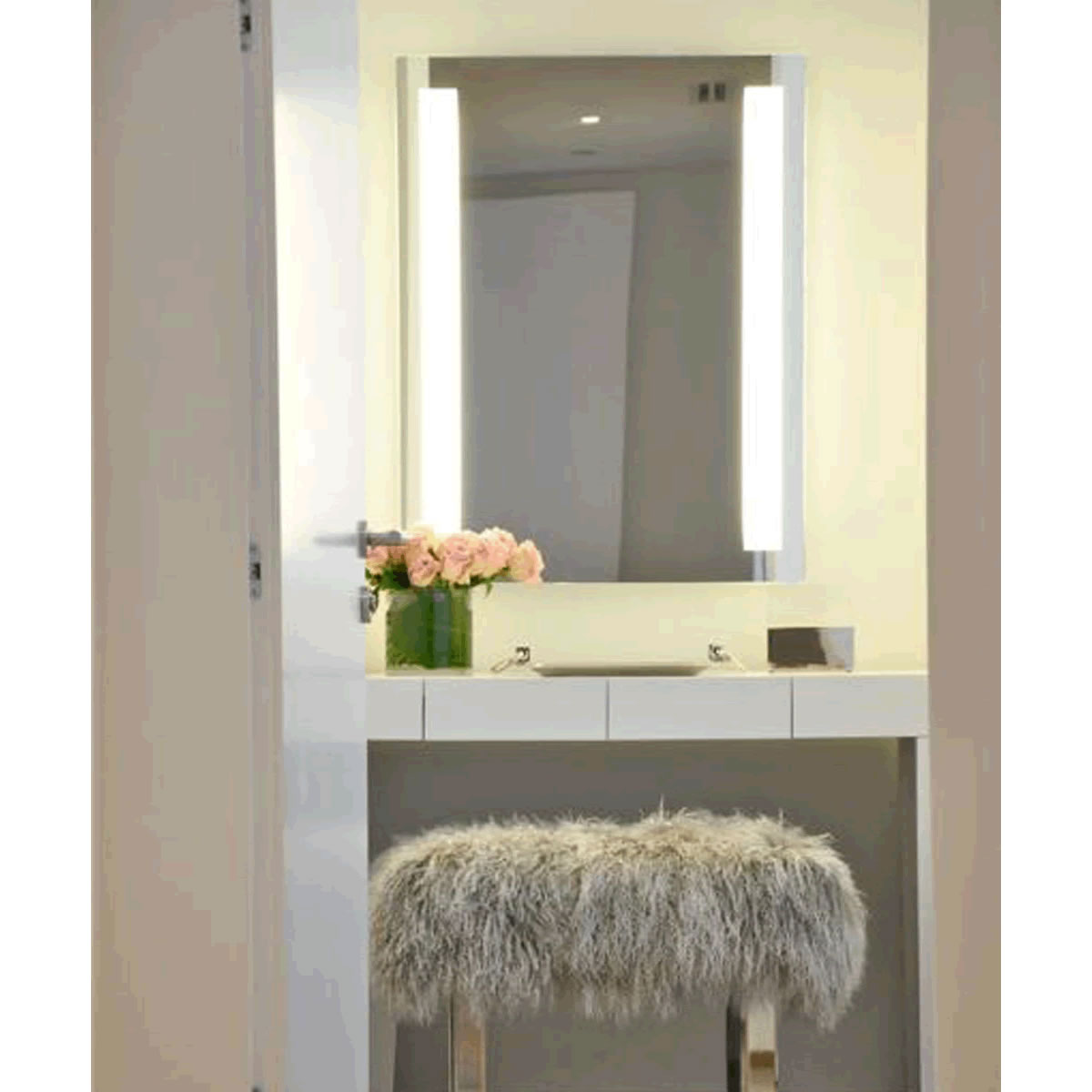 Electric Mirror Fusion Natural-Light Bathroom LED Mirror with Clean, Strong Lines - 5 Sizes