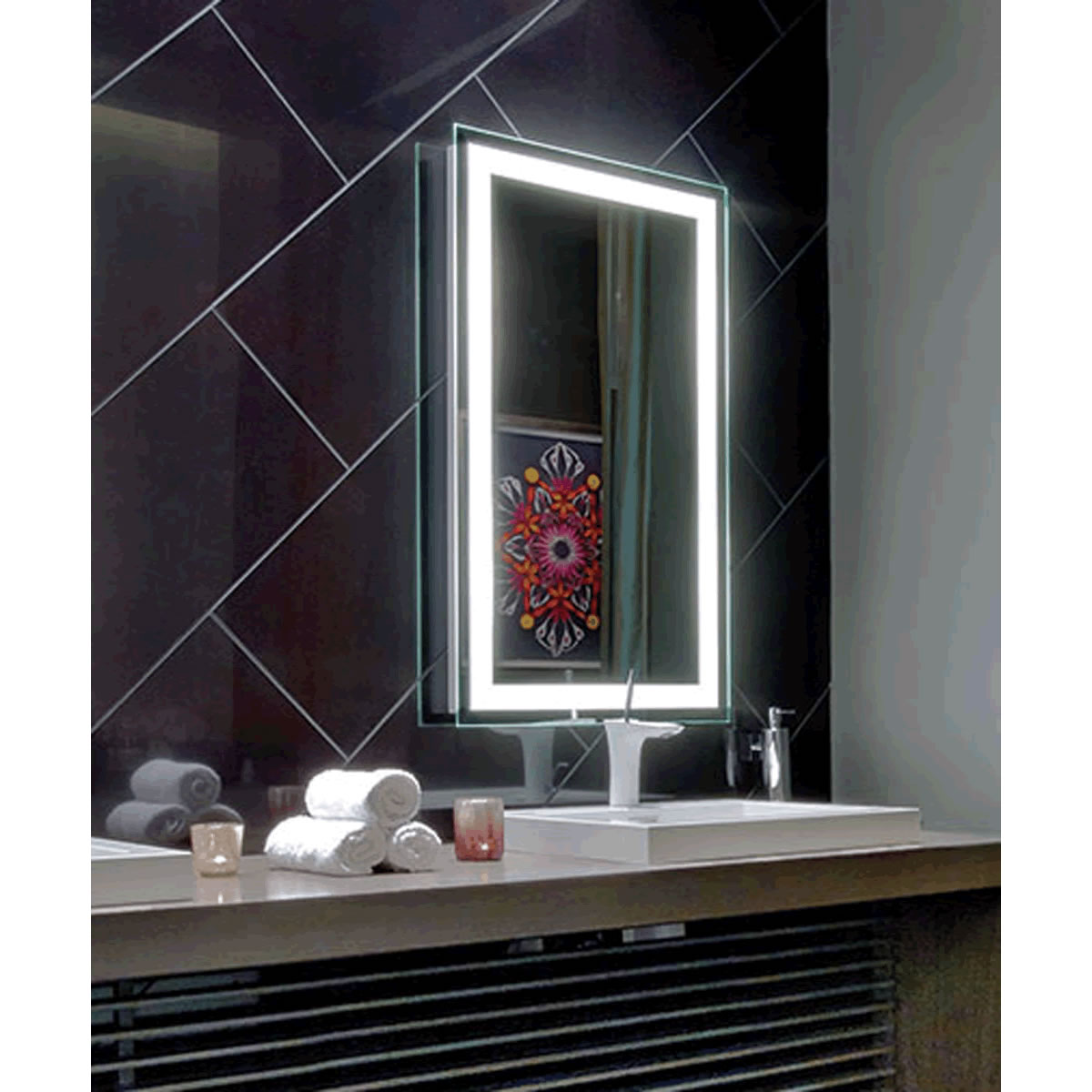 Electric Mirror Integrity LED Inset Frame Bathroom Mirror, 10 Sizes