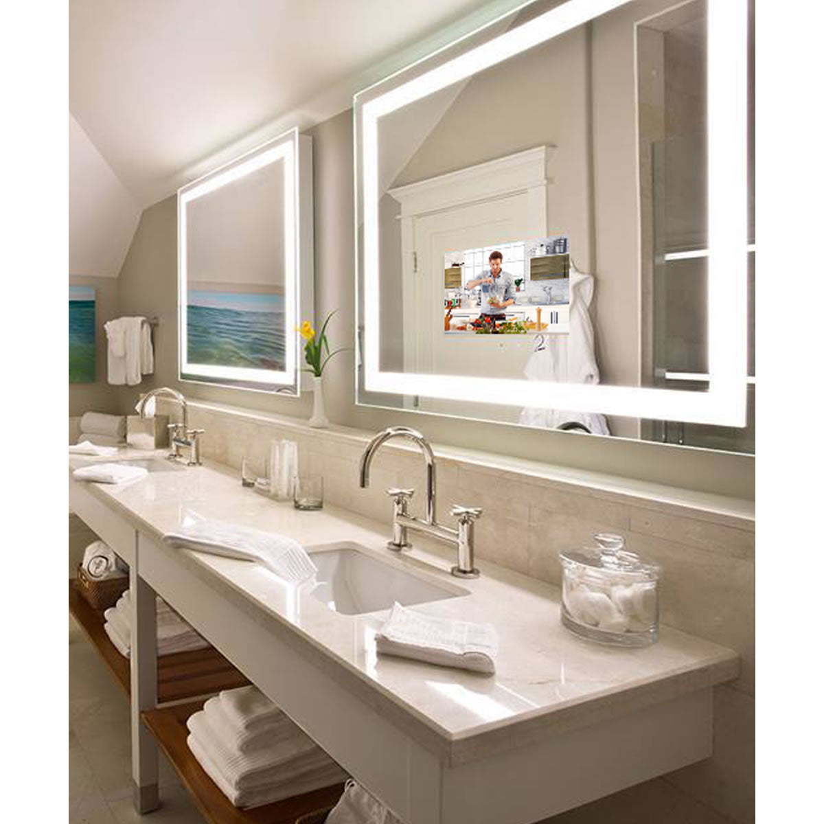 Integrity TV Lighted Mirror 21.5" – 6 Sizes - Electric Mirror