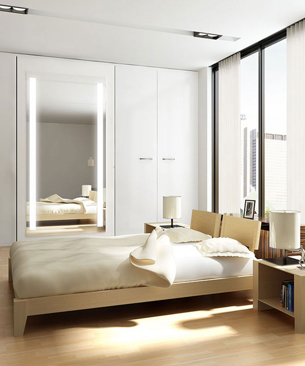 Fusion Wardrobe + AVA LED Mirror - Electric Mirror - Perfect Makeup Mirrors