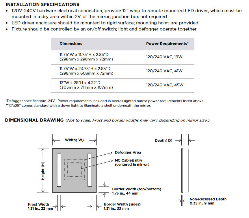 Electric Mirror Acclaim LED Lighed Fog Free Shower Mirror will Transform Your Shower Experience