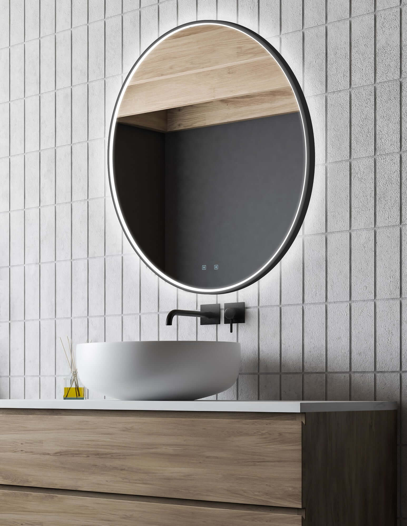Electric Mirror Brilliance LED Backlit Mirror 3 Sizes