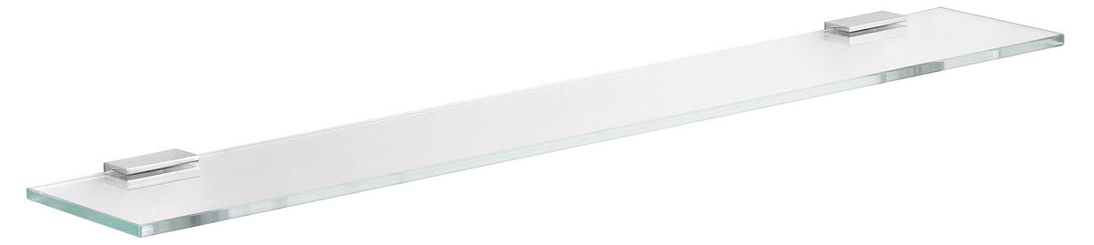 Edition 400 Crystalline Glass Shelf with Brackets, 2 Sizes, 3 Finishes - Keuco