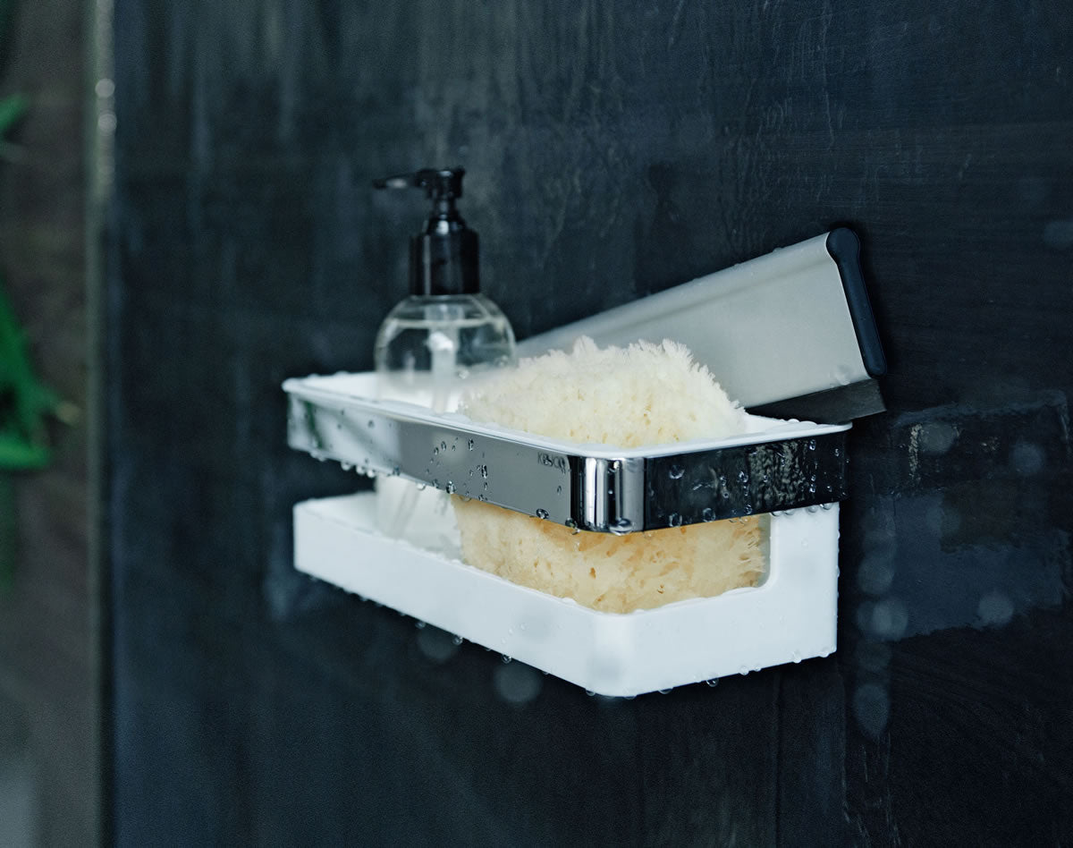 Keuco Collection Moll Shower Basket with Squeegee and Detachable Synthetic Insert