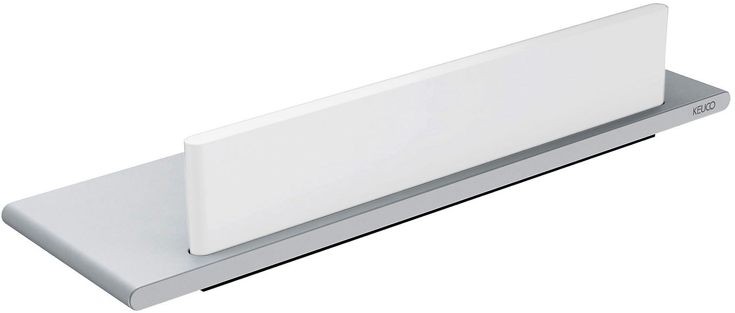 Keuco Edition 400 Shower Shelves - Rectangular, or Corner Shower Shelf, some with Hidden Squeegee