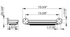 Keuco Edition 90 Polished Chrome Shower Shelves - Plain or with Built-In Magnetic Squeegee