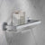 Keuco Edition 90 Polished Chrome Shower Shelves - Plain or with Built-In Magnetic Squeegee