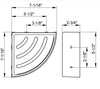 Keuco Elegance Shower Basket Shelves - Straight and Corner